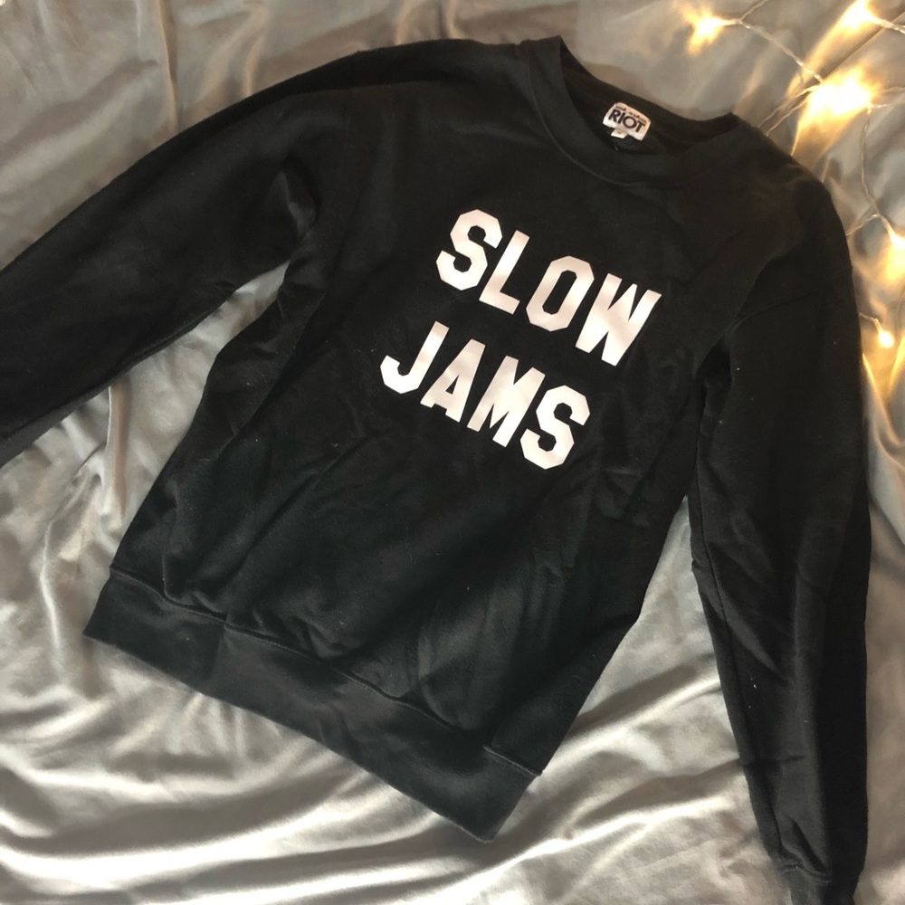 Slow Jams graphic sweater